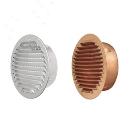 Griglia di Ventilazione Tonda in Rame e Alluminio Naturale di Vari Diametri