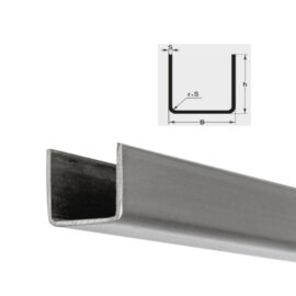 Profili ad "U" Guide in Lamiera Zincata Spessore 15/10