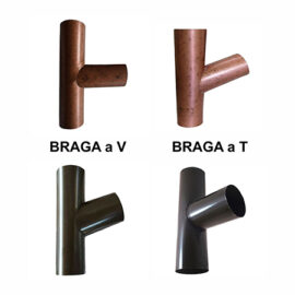 Raccordo/Braga per Pluviali a "V" e "T" Vari Diametri