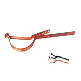 Staffa Sostegno Cicogna con Tirante per Grondaia Tonda