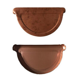 Testate/Tappi Portariccio per Grondaia Tonda (Coppia)